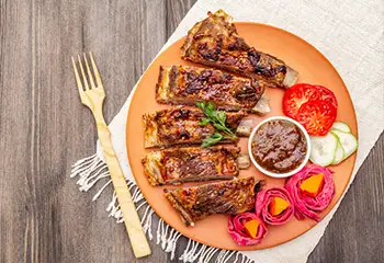 BBQ Pork with Plum Sauce